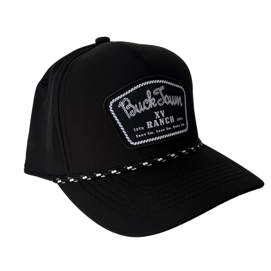 Black Bucktown Patch Cap