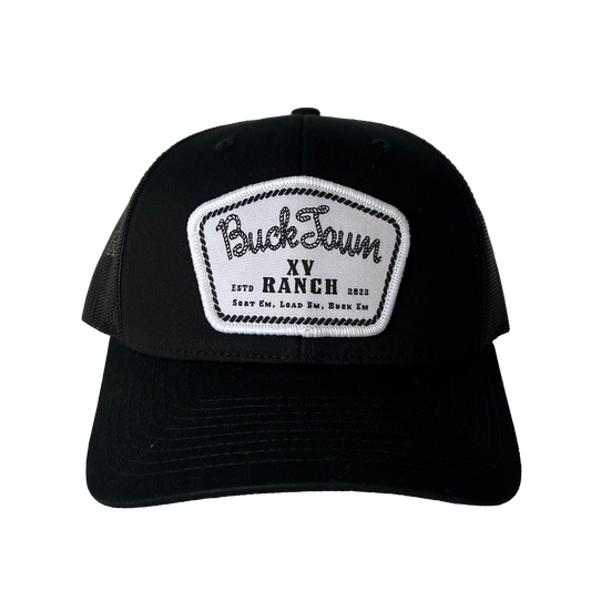 White Bucktown Patch Meshback Cap